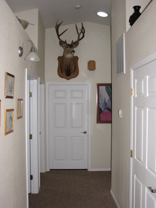 A.J. and Betty's extra-wide hallway